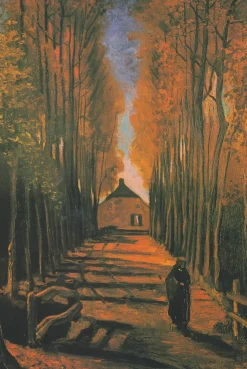 Discount Allée de peupliers en automne - Vincent Van Gogh Van Gogh