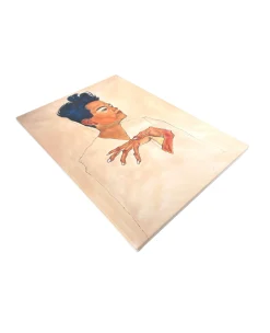 Clearance Autoportrait aux mains jointes sur la poitrine - Egon Schiele Schiele