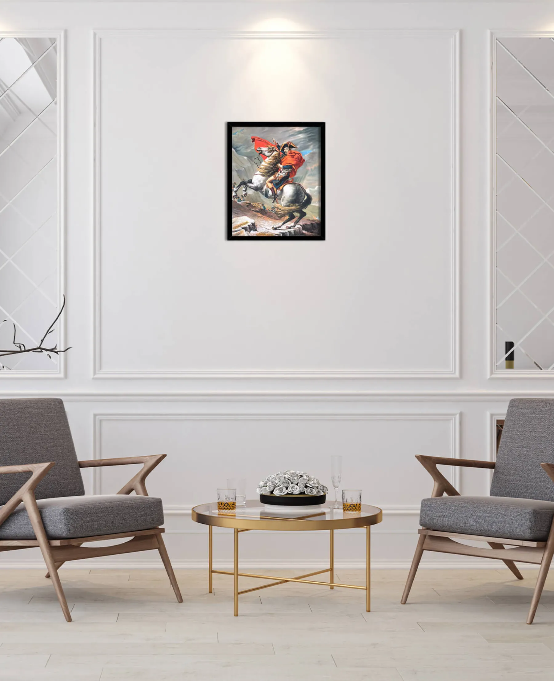 Best Sale Bonaparte franchissant le Grand-Saint-Bernard - Jacques-Louis David David