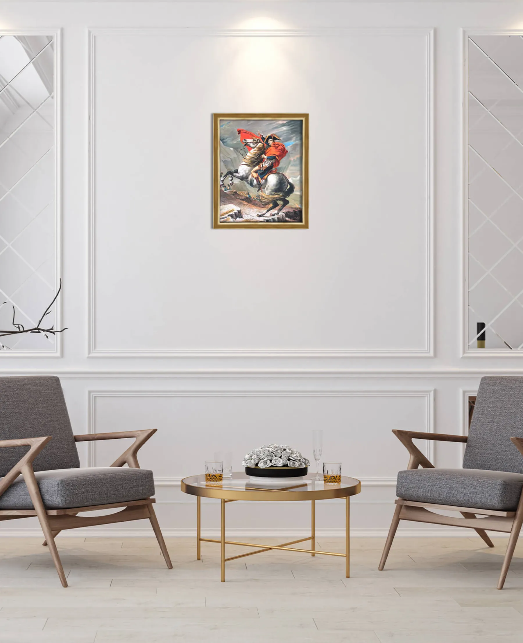 Best Sale Bonaparte franchissant le Grand-Saint-Bernard - Jacques-Louis David David