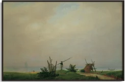 Sale Bord de mer avec pêcheur - Caspar David Friedrich Friedrich