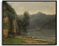 Online Bord du lac Léman, près de Vevey - Gustave Courbet Courbet