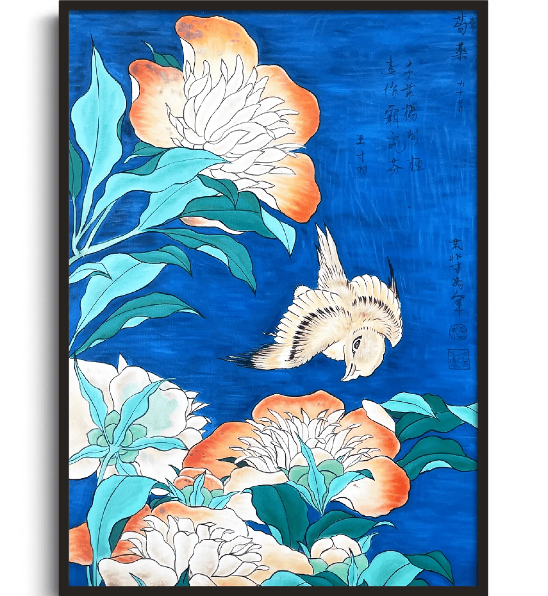Best Sale Canari et pivoines - Hokusai Hokusai