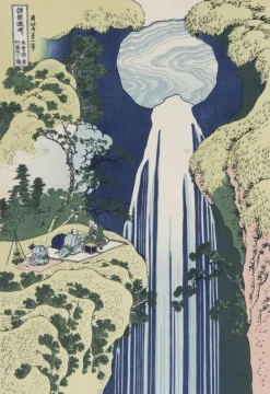 New Champ dans la province d'Owari - Hokusai Hokusai