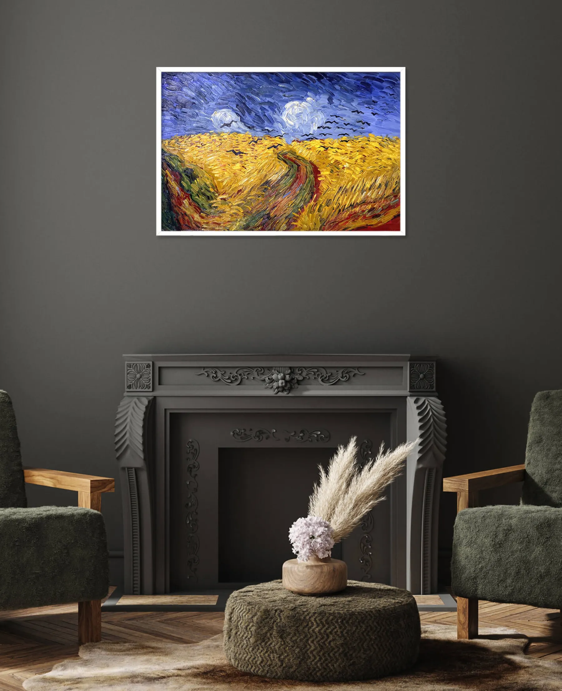 Cheap Champ de blé aux corbeaux - Vincent Van Gogh Van Gogh