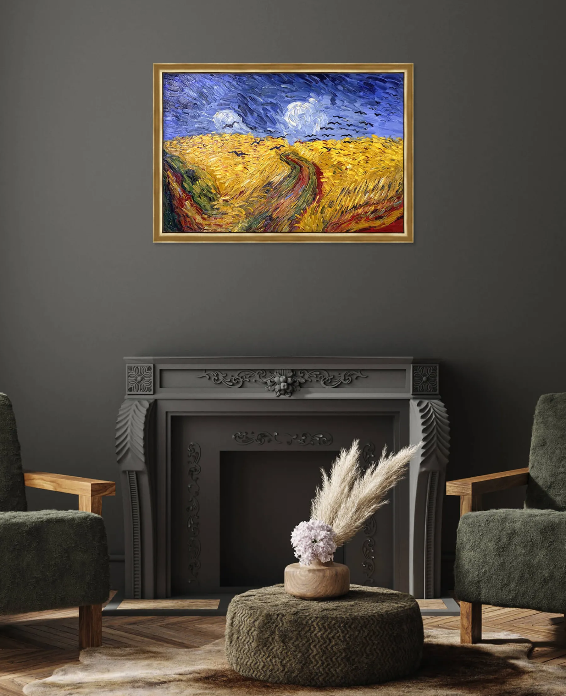 Cheap Champ de blé aux corbeaux - Vincent Van Gogh Van Gogh