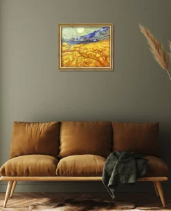 Flash Sale Champ de blé derrière l'hospice Saint-Paul avec un faucheur - Vincent Van Gogh Van Gogh