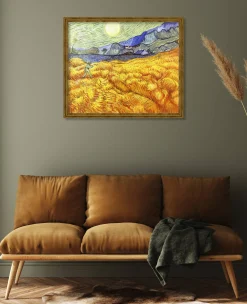 Flash Sale Champ de blé derrière l'hospice Saint-Paul avec un faucheur - Vincent Van Gogh Van Gogh