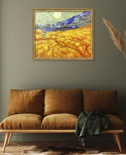 Flash Sale Champ de blé derrière l'hospice Saint-Paul avec un faucheur - Vincent Van Gogh Van Gogh