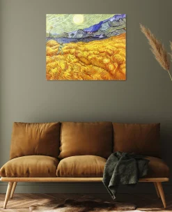 Flash Sale Champ de blé derrière l'hospice Saint-Paul avec un faucheur - Vincent Van Gogh Van Gogh