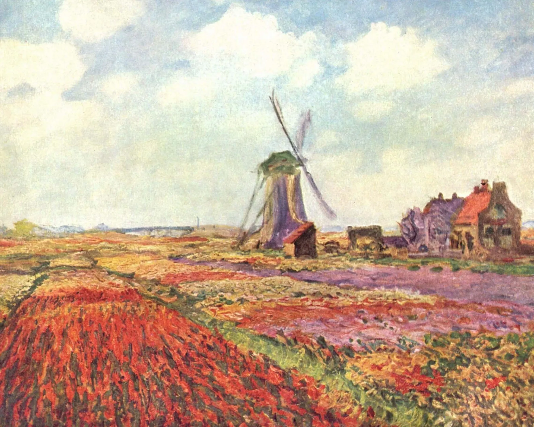 Discount Champs de tulipes en Hollande - Claude Monet Monet