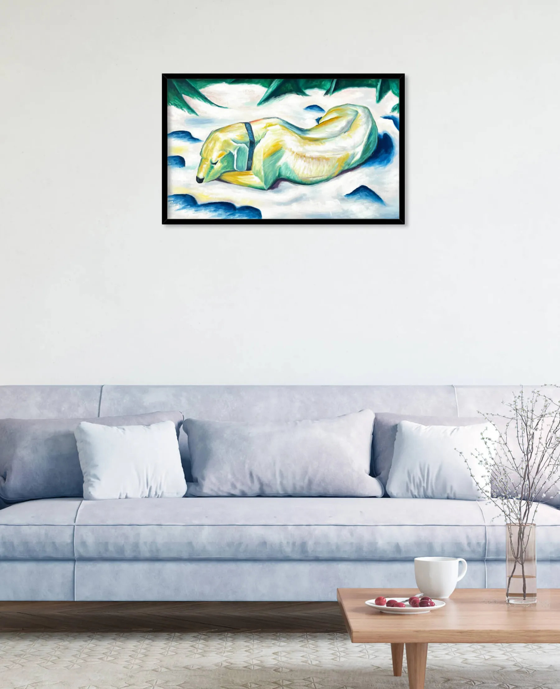 Discount Chien couché dans la neige - Franz Marc Franz Marc