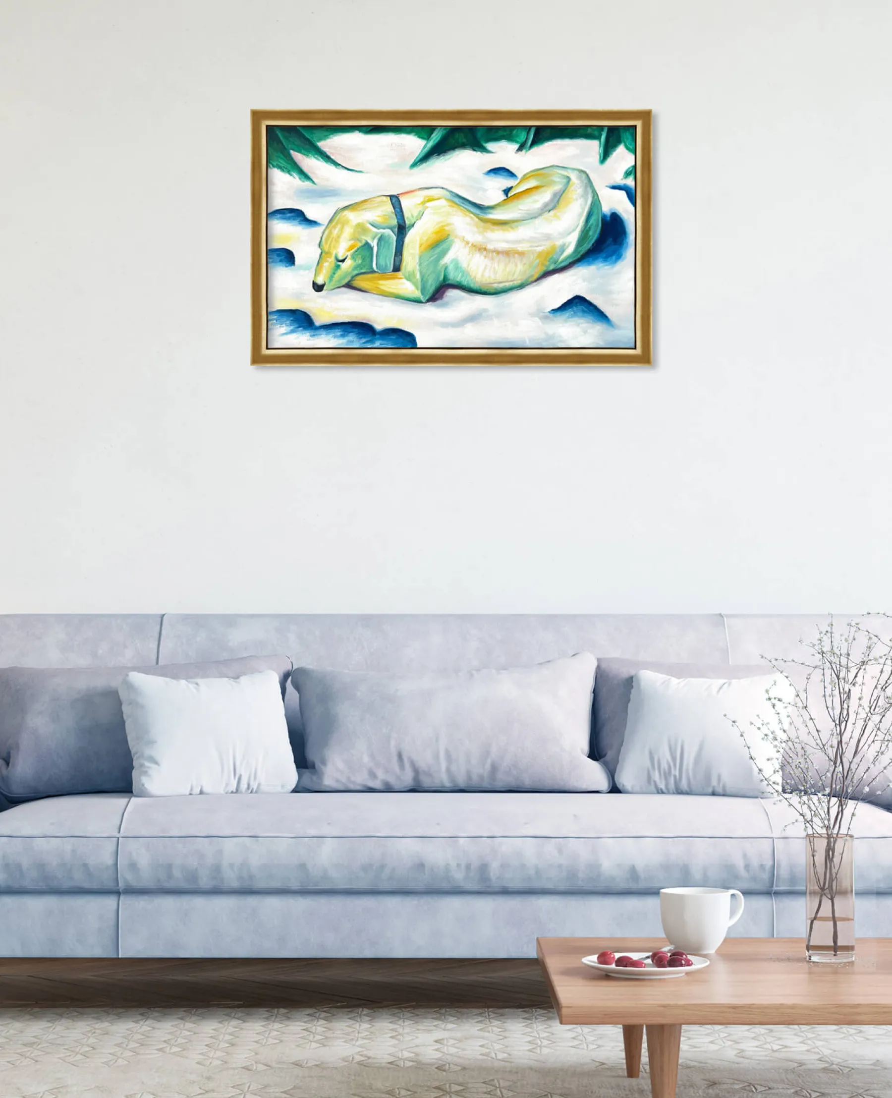 Discount Chien couché dans la neige - Franz Marc Franz Marc