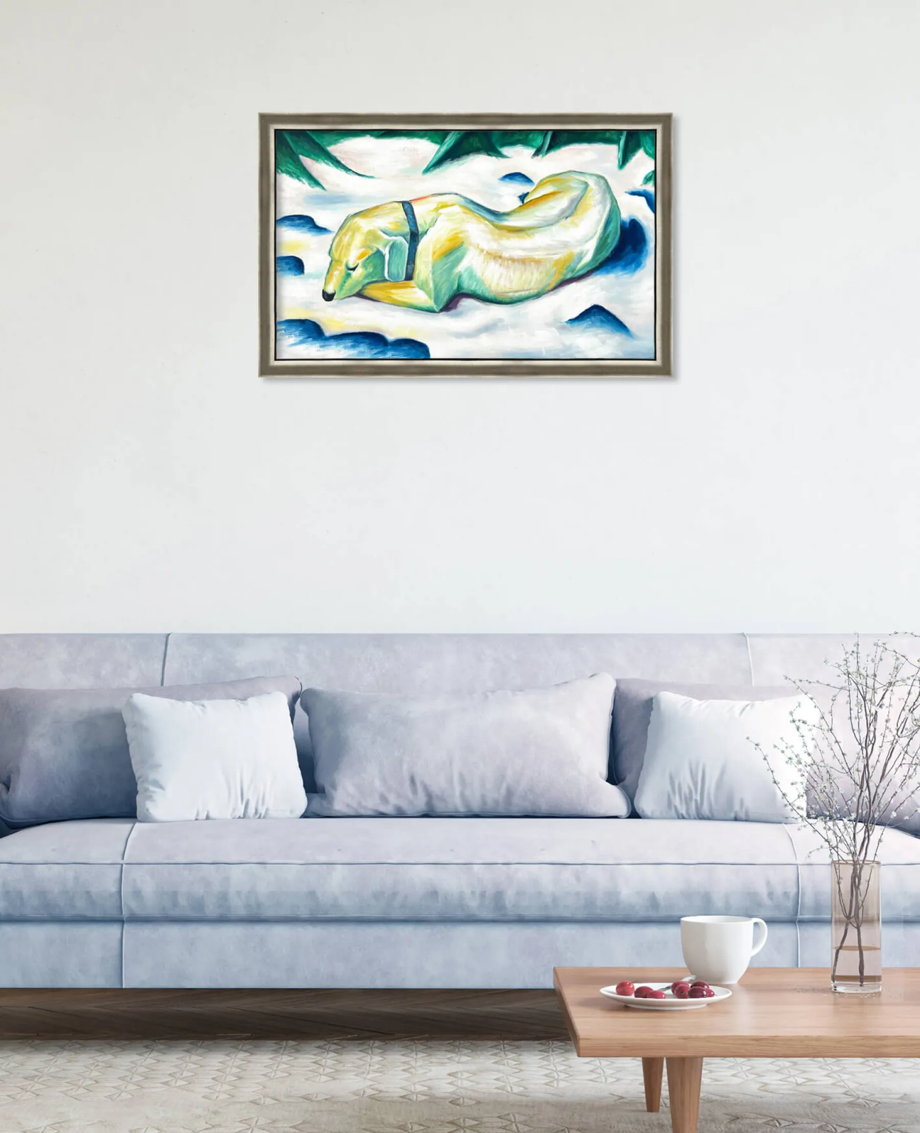Discount Chien couché dans la neige - Franz Marc Franz Marc