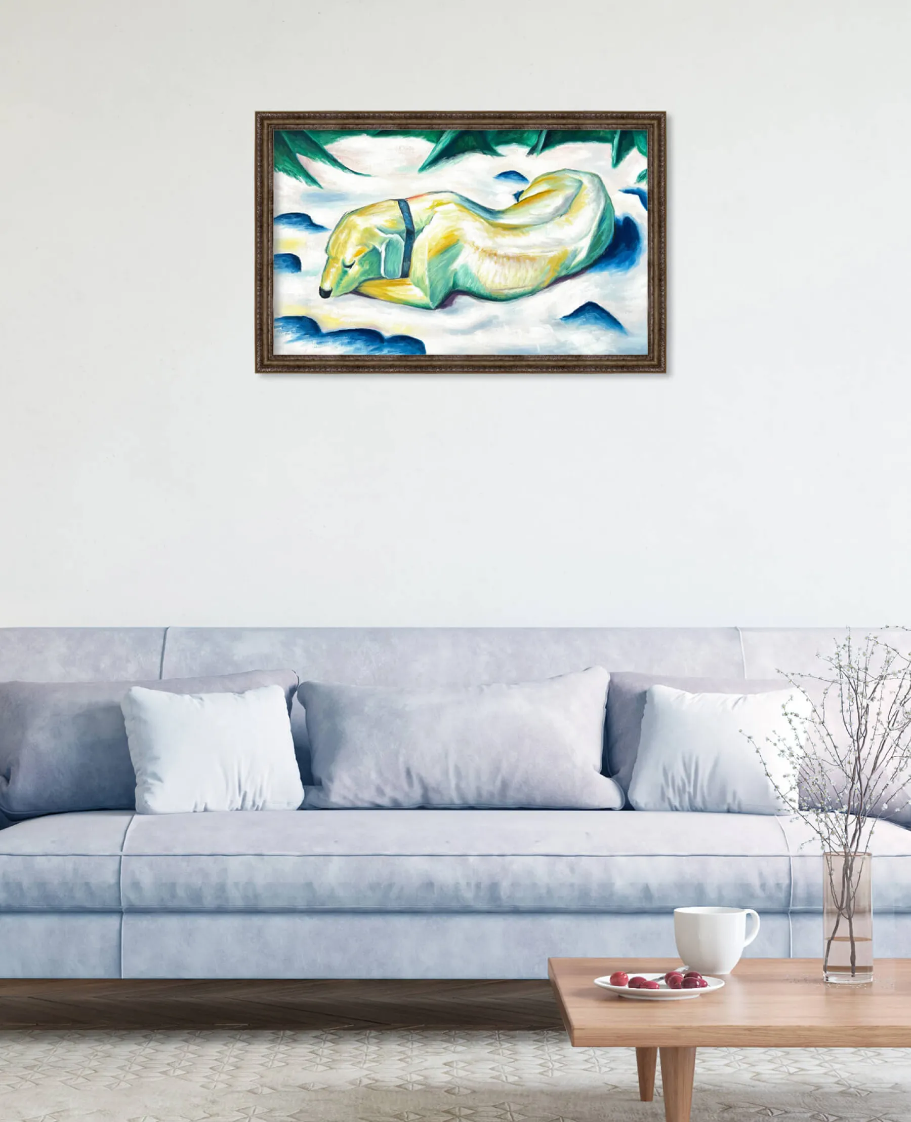 Discount Chien couché dans la neige - Franz Marc Franz Marc