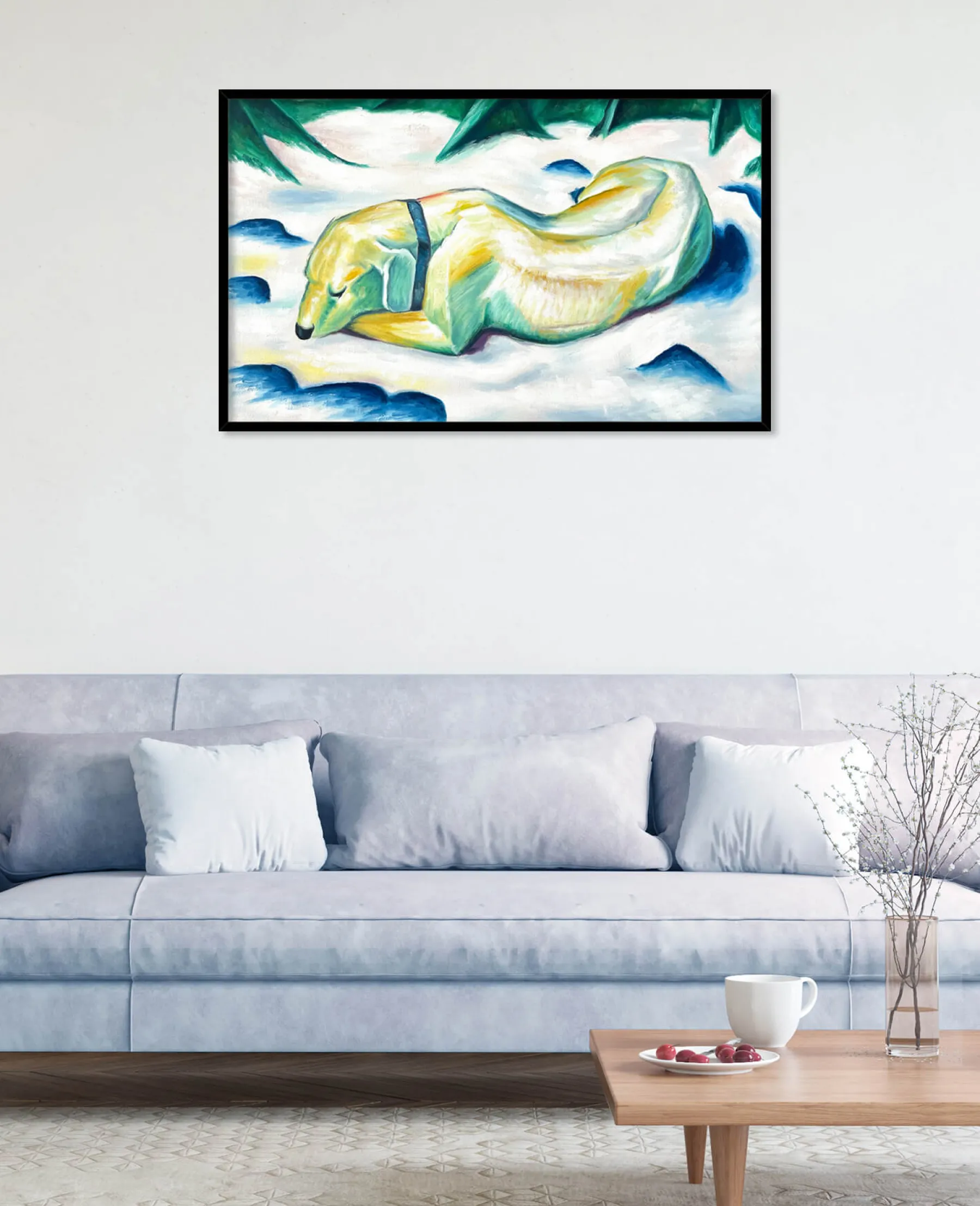 Discount Chien couché dans la neige - Franz Marc Franz Marc