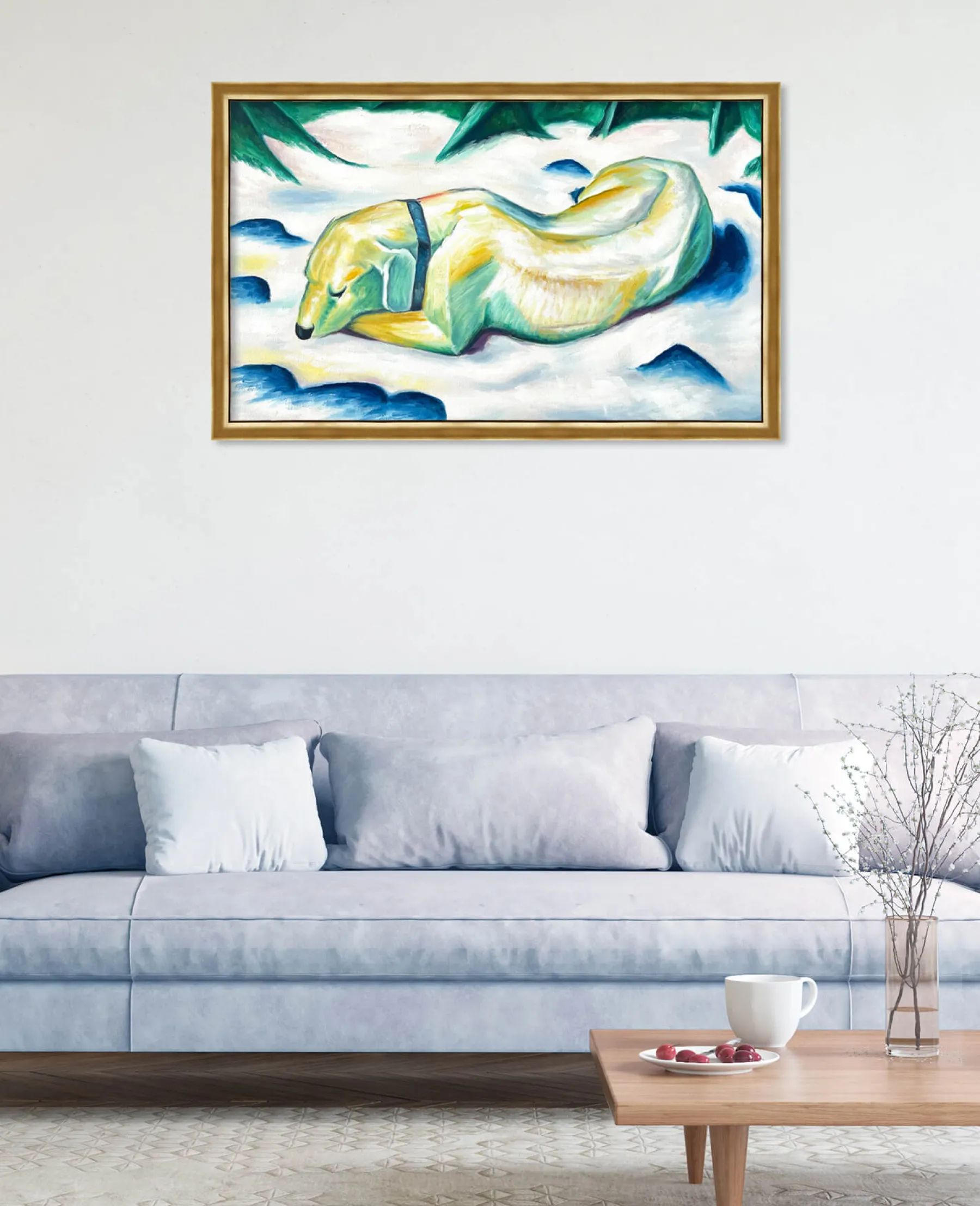 Discount Chien couché dans la neige - Franz Marc Franz Marc