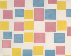 New Composition avec des champs de couleur - Piet Mondrian Mondrian