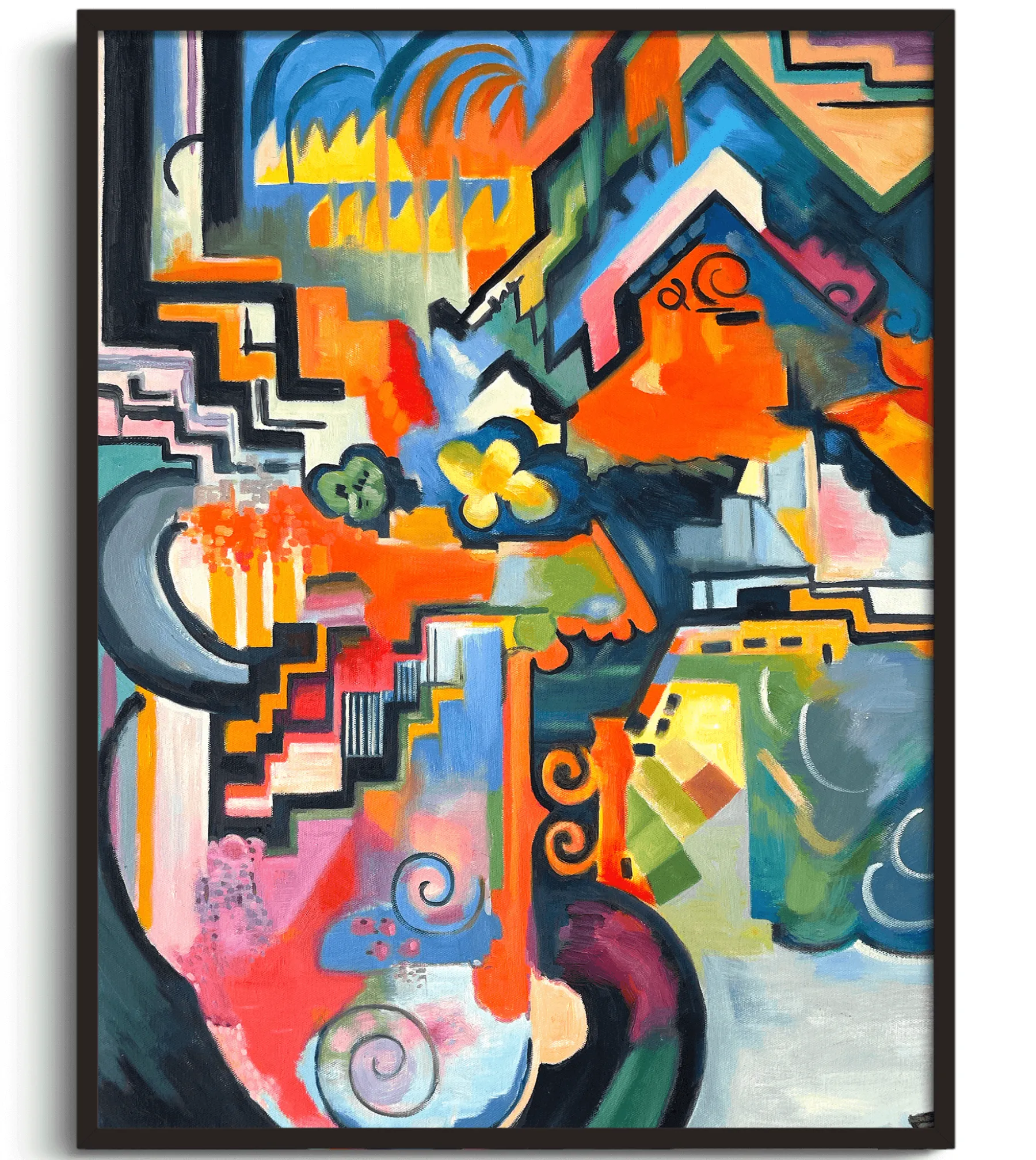 Shop Composition colorée hommage à Bach - August Macke Macke