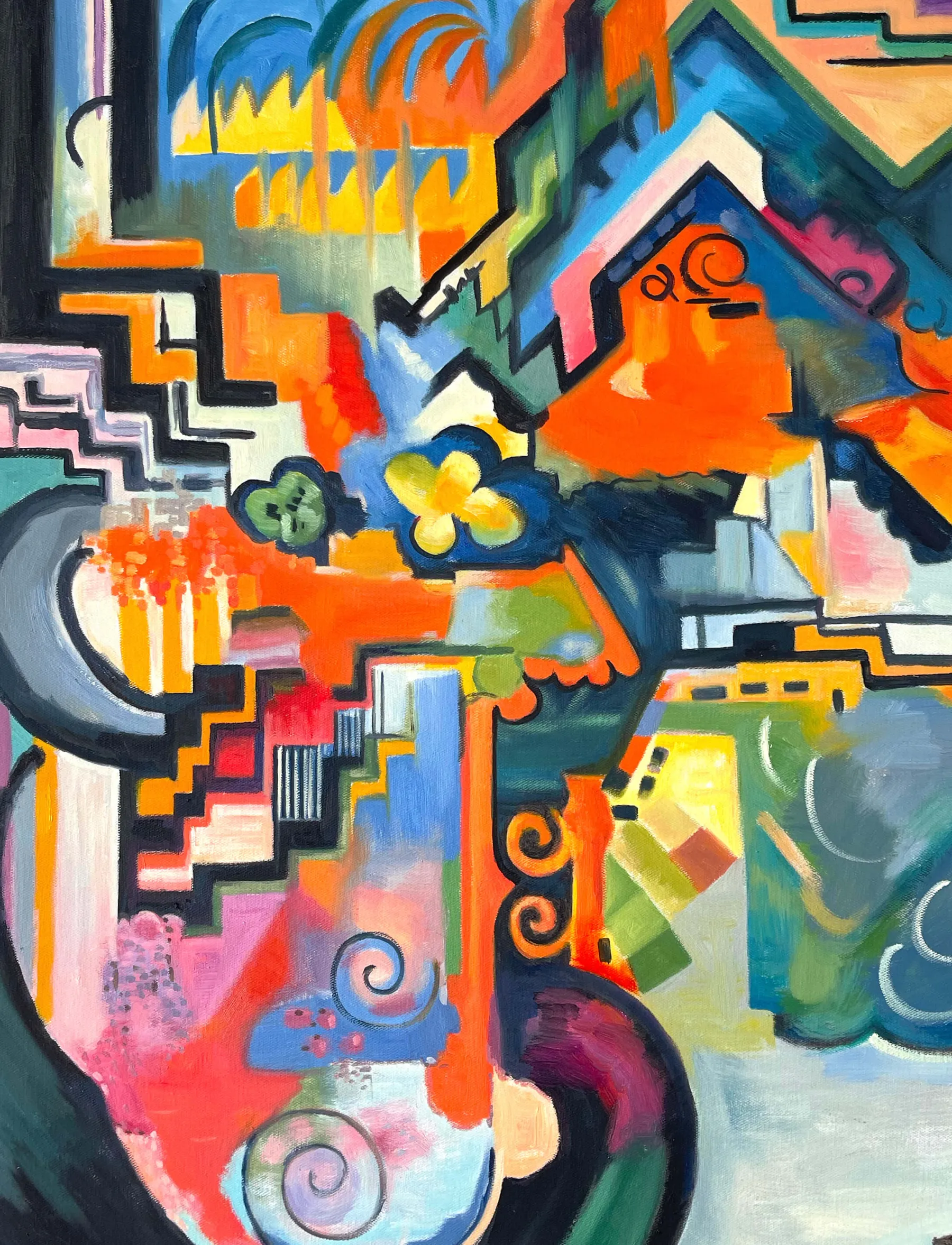 Shop Composition colorée hommage à Bach - August Macke Macke