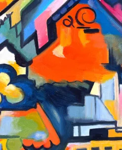 Shop Composition colorée hommage à Bach - August Macke Macke