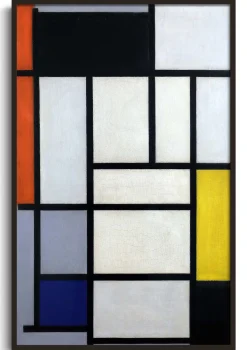 Outlet Composition de Rouge, Noir, Jaune, Bleu et Gris - Piet Mondrian Mondrian