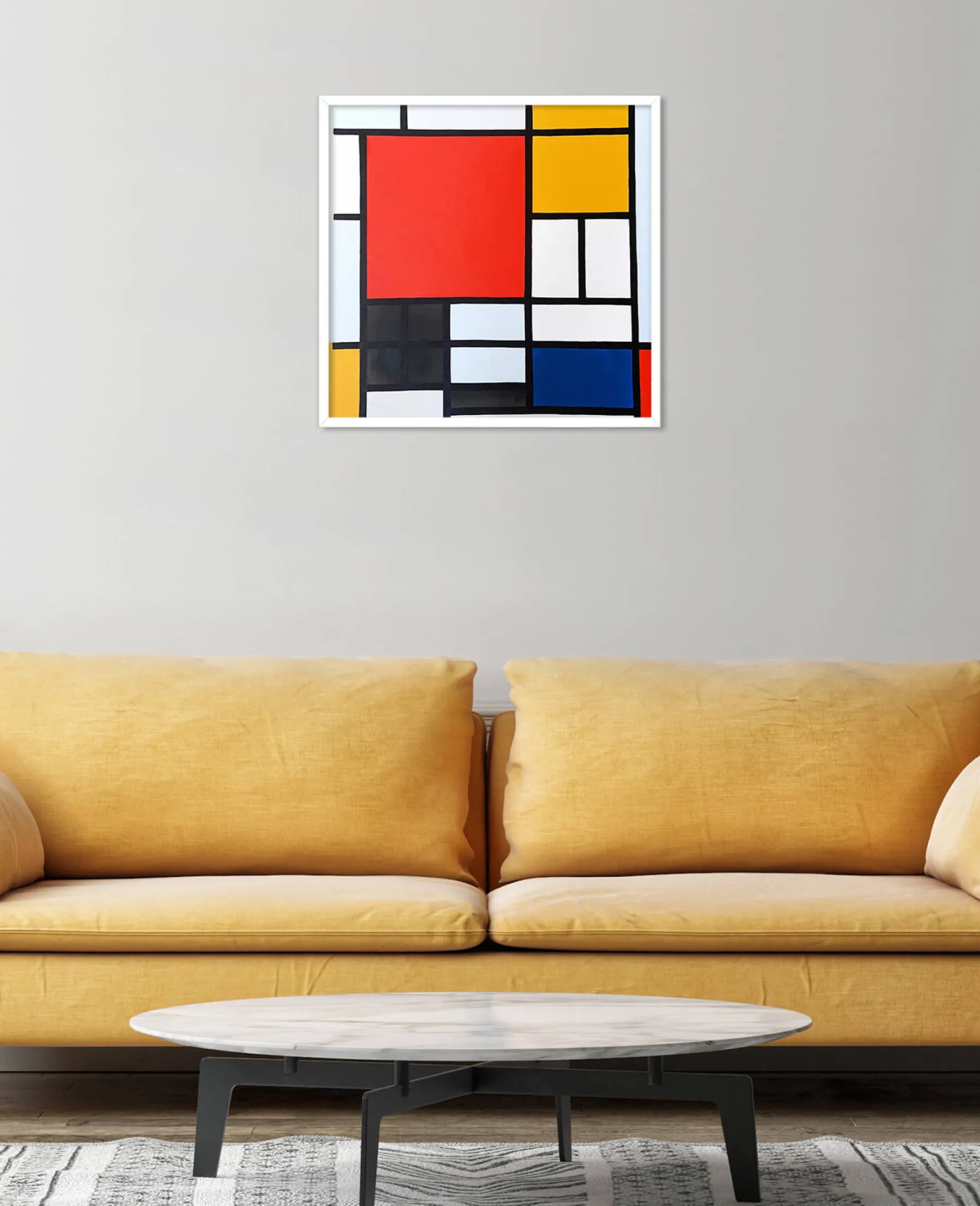 Outlet Composition en Rouge, Jaune, Bleu et Noir - Piet Mondrian Mondrian