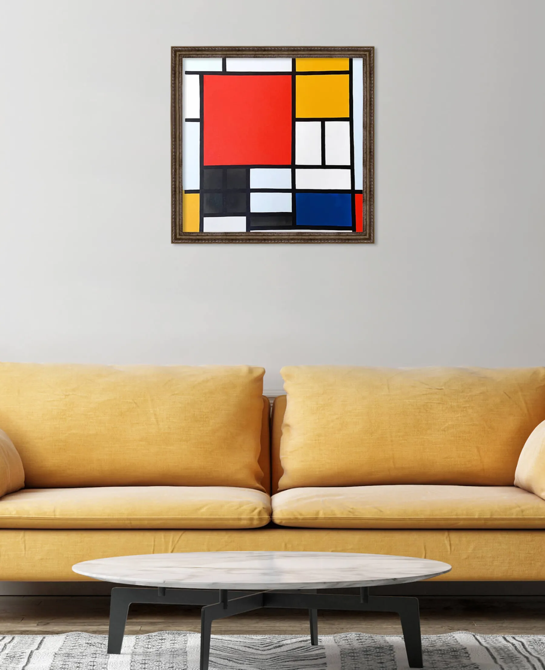 Outlet Composition en Rouge, Jaune, Bleu et Noir - Piet Mondrian Mondrian