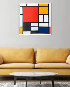 Outlet Composition en Rouge, Jaune, Bleu et Noir - Piet Mondrian Mondrian
