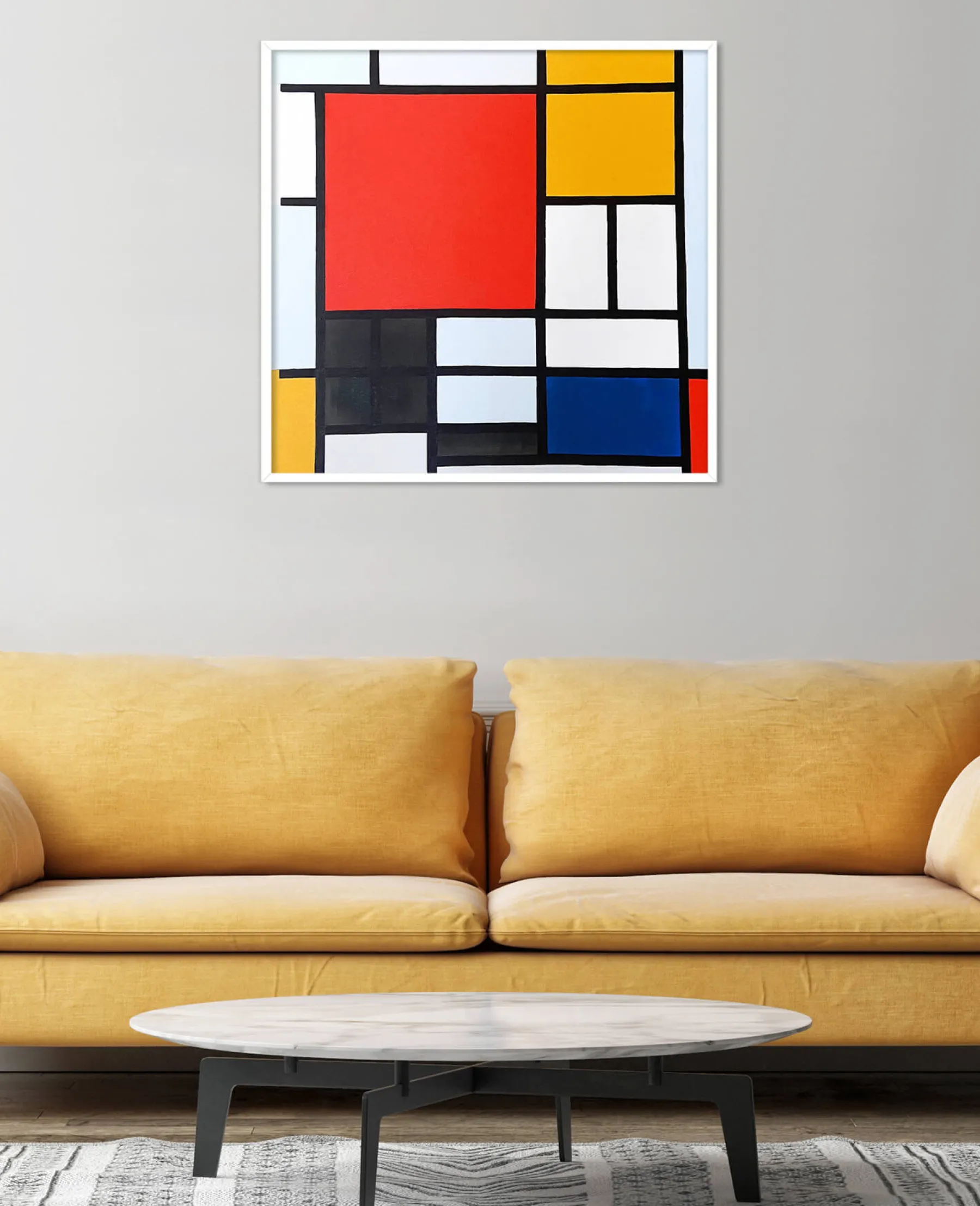 Outlet Composition en Rouge, Jaune, Bleu et Noir - Piet Mondrian Mondrian