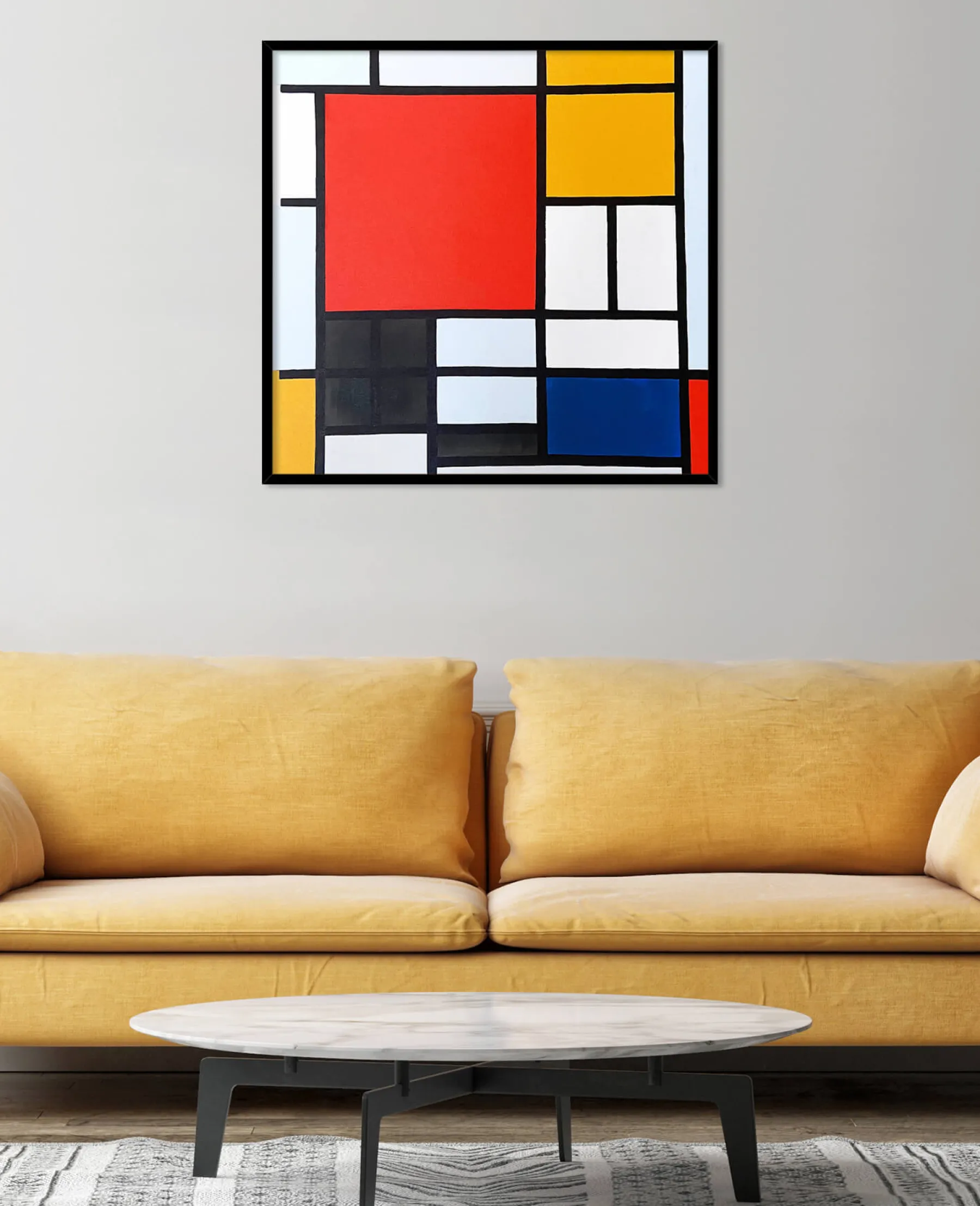 Outlet Composition en Rouge, Jaune, Bleu et Noir - Piet Mondrian Mondrian