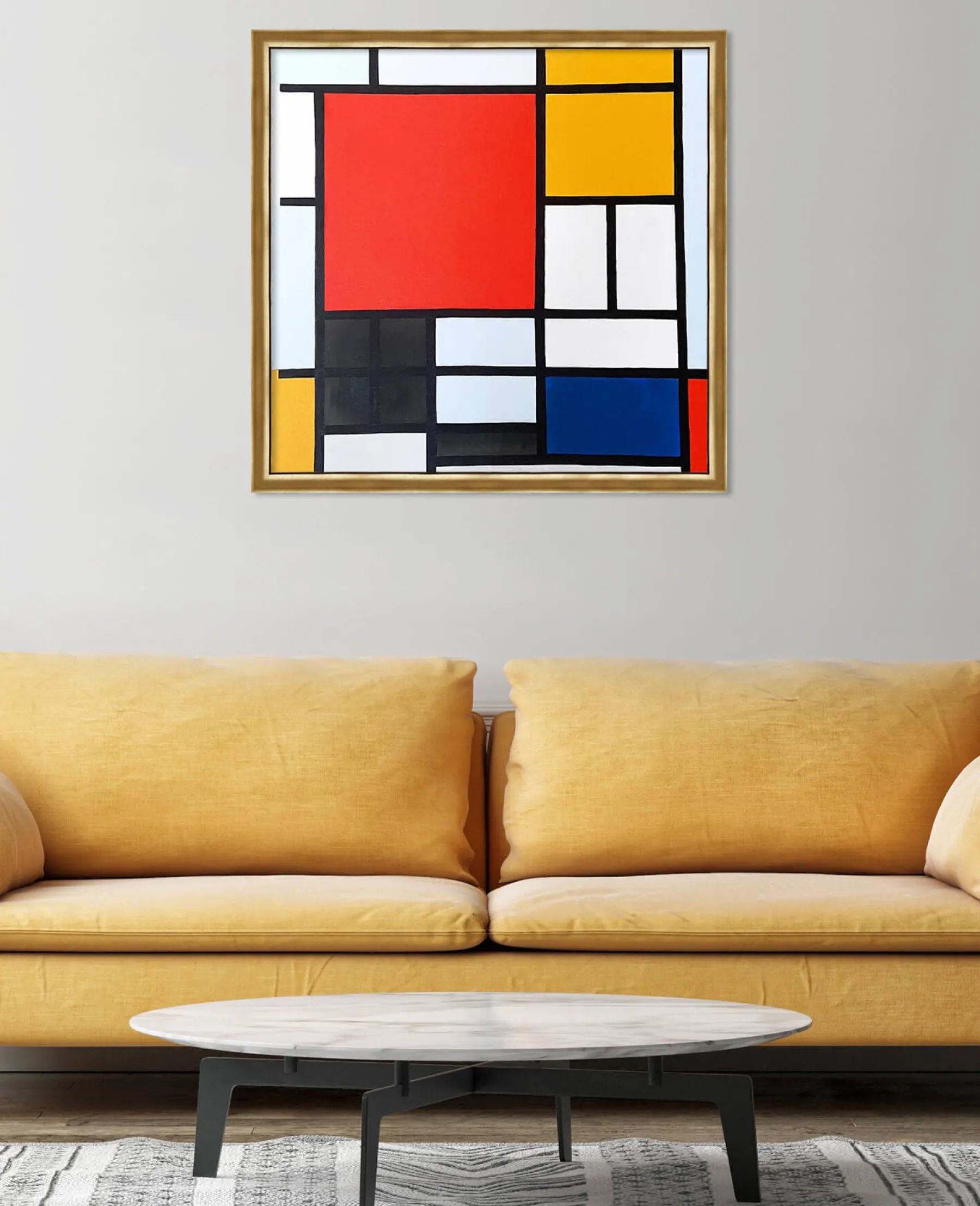 Outlet Composition en Rouge, Jaune, Bleu et Noir - Piet Mondrian Mondrian