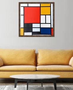 Outlet Composition en Rouge, Jaune, Bleu et Noir - Piet Mondrian Mondrian