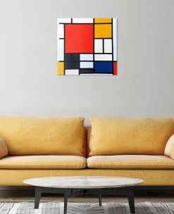 Outlet Composition en Rouge, Jaune, Bleu et Noir - Piet Mondrian Mondrian