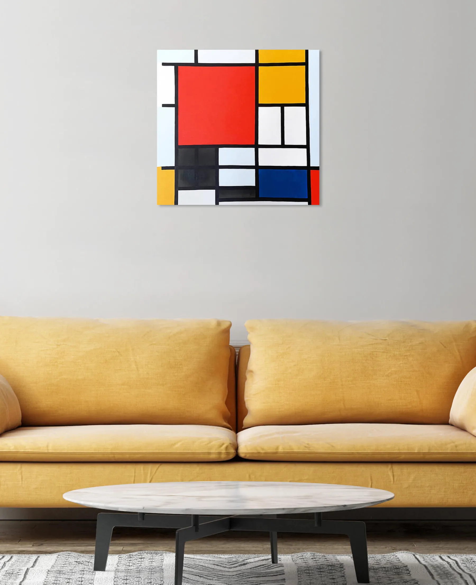 Outlet Composition en Rouge, Jaune, Bleu et Noir - Piet Mondrian Mondrian