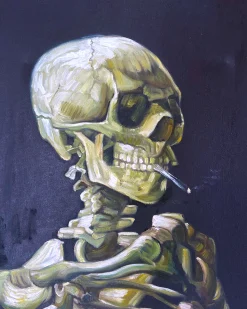 Shop Crâne à la cigarette qui fume - Vincent Van Gogh Van Gogh