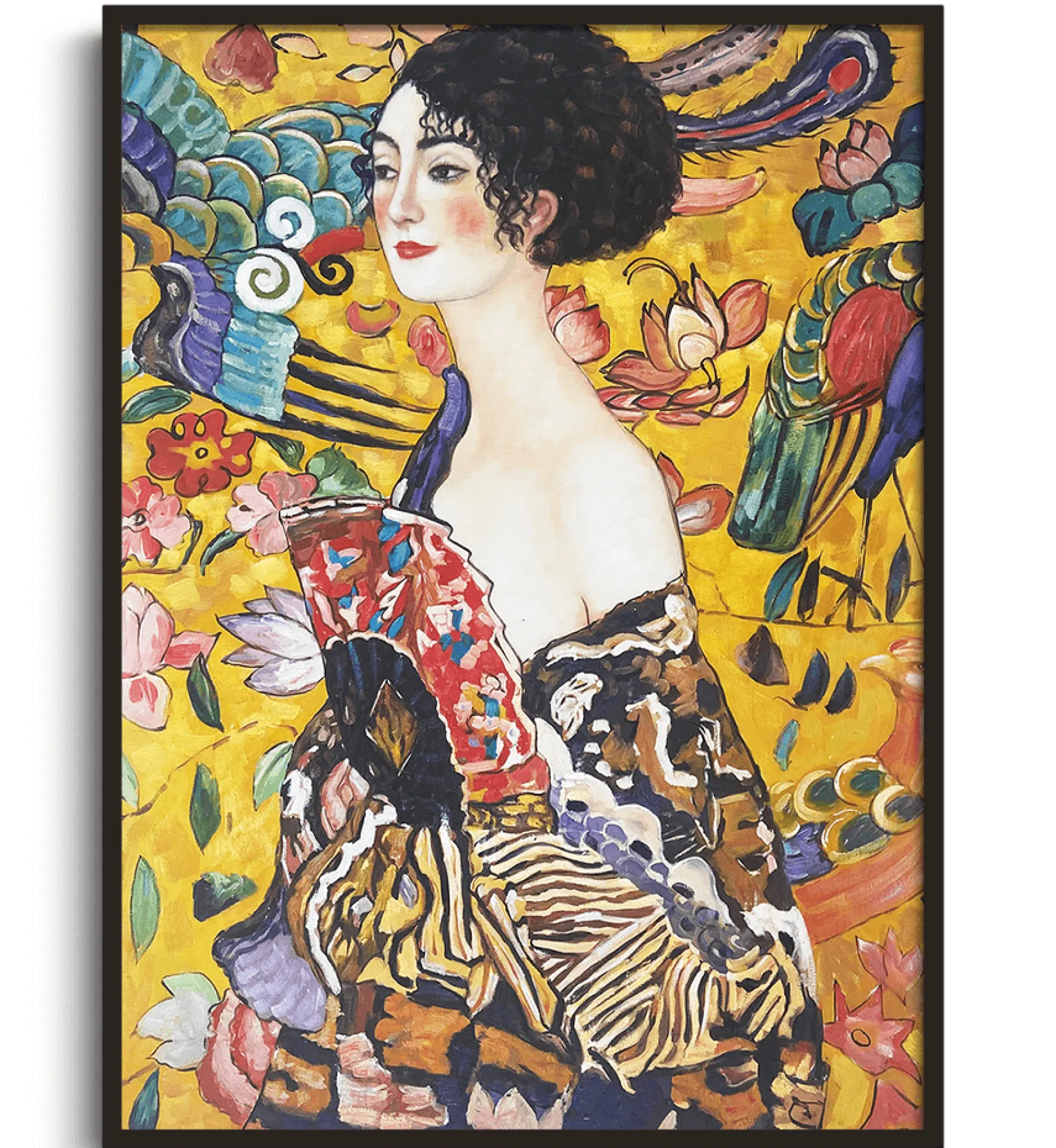 Cheap Dame à l'éventail - Gustav Klimt Klimt