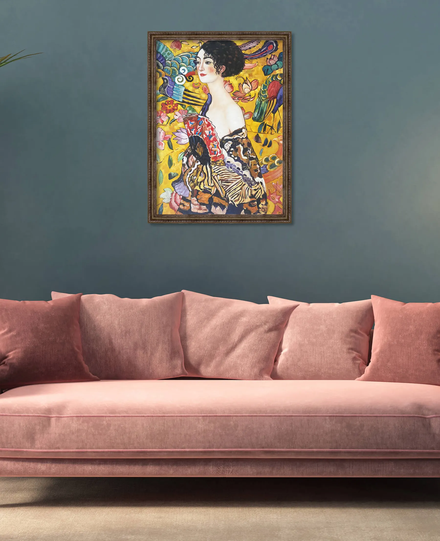 Cheap Dame à l'éventail - Gustav Klimt Klimt