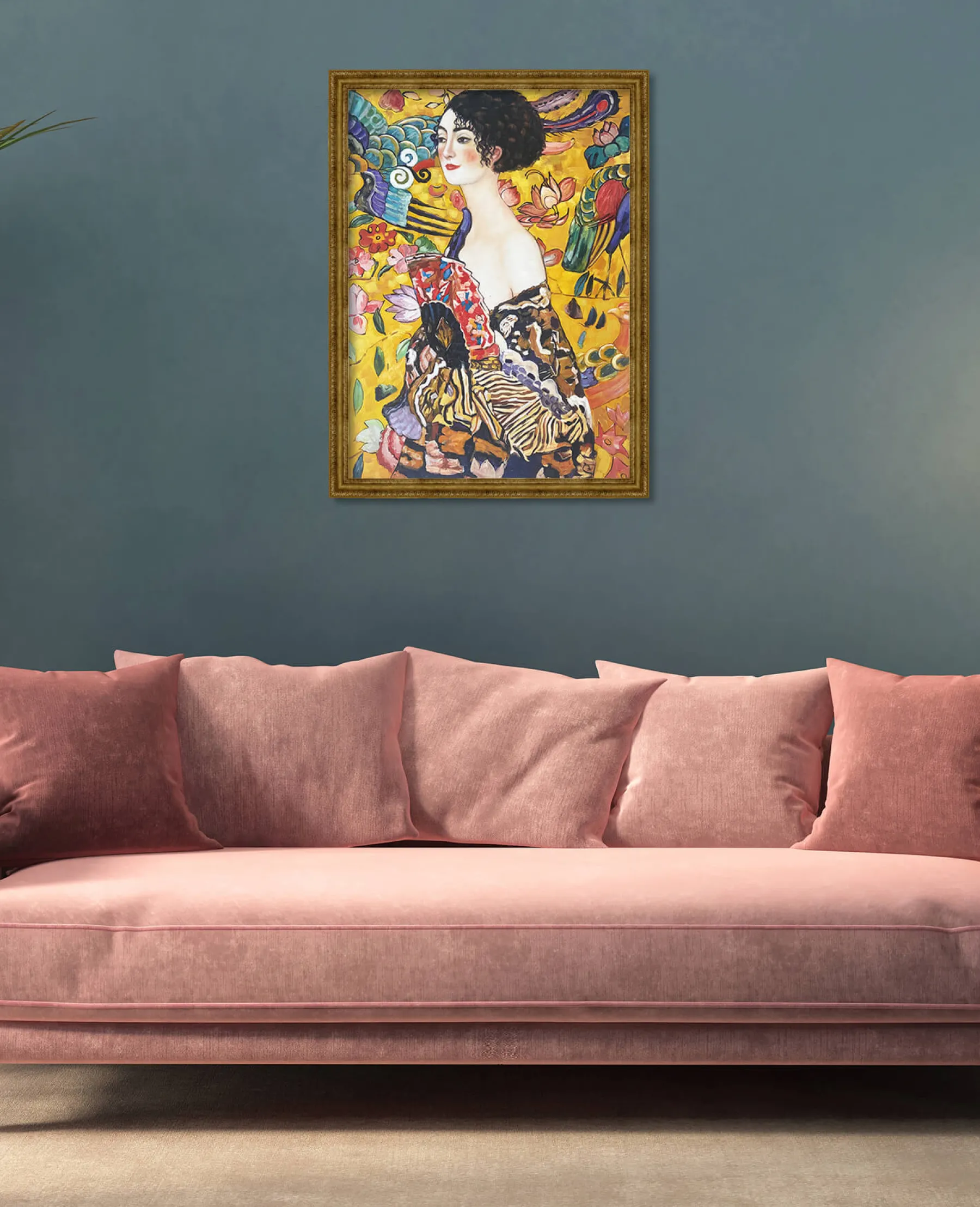 Cheap Dame à l'éventail - Gustav Klimt Klimt