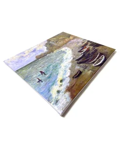 Store Etretat : la plage et la porte d'Amont - Claude Monet Monet