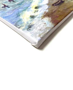 Store Etretat : la plage et la porte d'Amont - Claude Monet Monet