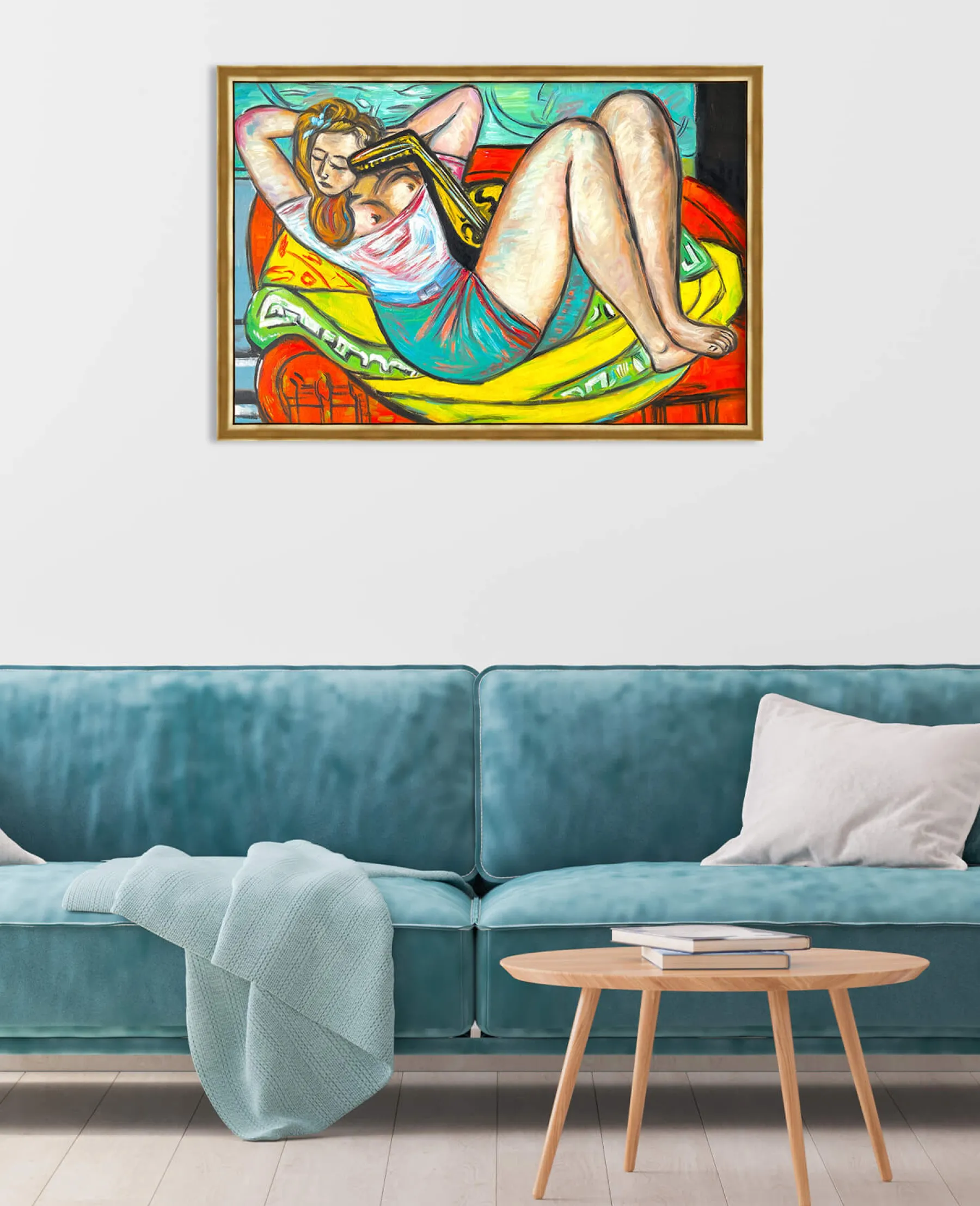 Store Femme à la mandoline en jaune et rouge – Max Beckmann Beckmann