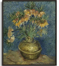 Cheap Fritillaires, couronne impériale dans un vase de cuivre - Vincent Van Gogh Van Gogh