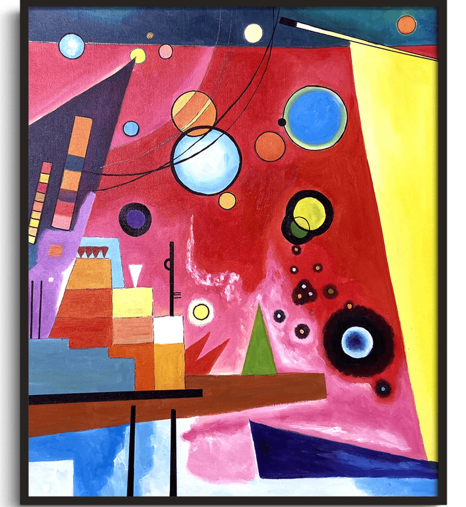 Hot Heavy Red - Vassily Kandinsky Kandinsky