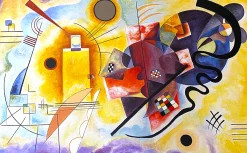 Hot Jaune-rouge-bleu - Vassily Kandinsky Kandinsky