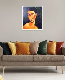 Cheap Jeune femme aux yeux bleus - Amedeo Modigliani Modigliani