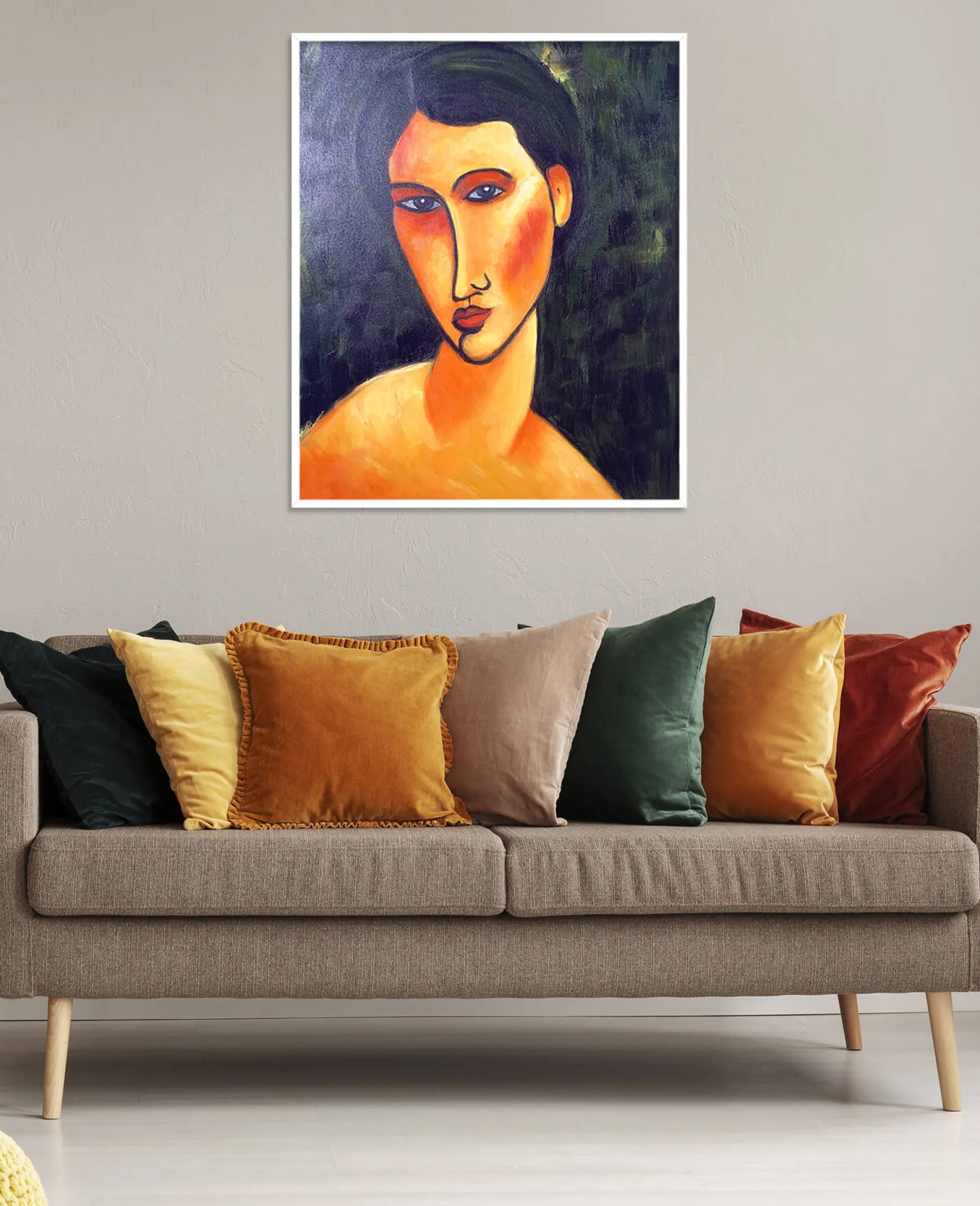 Cheap Jeune femme aux yeux bleus - Amedeo Modigliani Modigliani