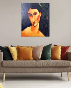 Cheap Jeune femme aux yeux bleus - Amedeo Modigliani Modigliani