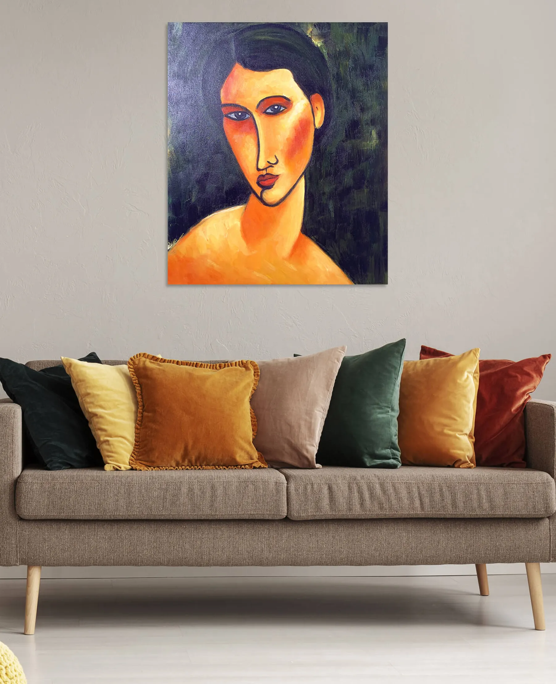 Cheap Jeune femme aux yeux bleus - Amedeo Modigliani Modigliani