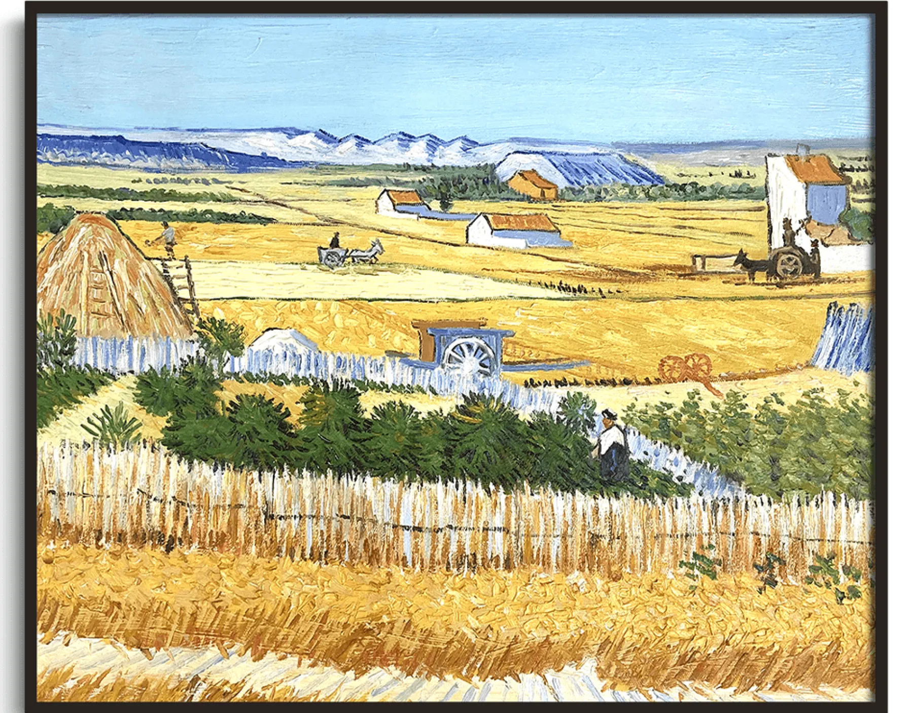 Cheap La Moisson à La Crau, avec Montmajour dans le Fond - Vincent Van Gogh Van Gogh